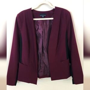 Burgundy black blazer